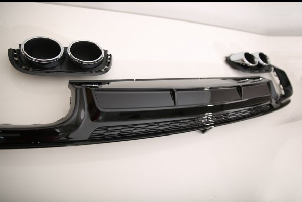 AUDİ A6 C8 KASA S6 ARKA TAMPON DİFÜZÖRÜ + EGZOZ UCU 2019+ - 3