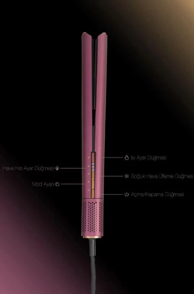 FANTOM Jolie HS 1500 Saç Düzleştirici Mürdüm - Resim 9