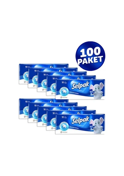 Selpak Klasik Kağıt Mendil 10'lu 10 Paket - 2