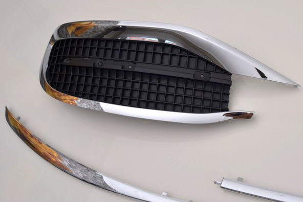 MERCEDES S SERİSİ W222 MAKYAJLI KASA MAYBACH ÖN TAMPON TRİM SETİ - 3
