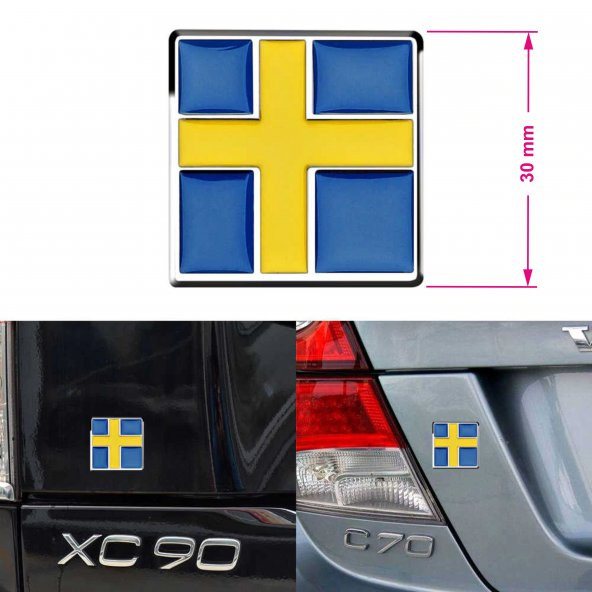 VOLVO İSVEÇ BAYRAĞI LOGO 2