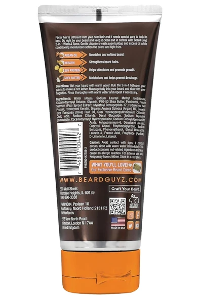 Beard Guyz 2-in-1 Sakal Şampuanı ve Kremi 200ML - 2