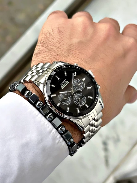 Slazenger SL.9.2430.2.02 Çelik Kordon Erkek Kol Saati - Resim 4