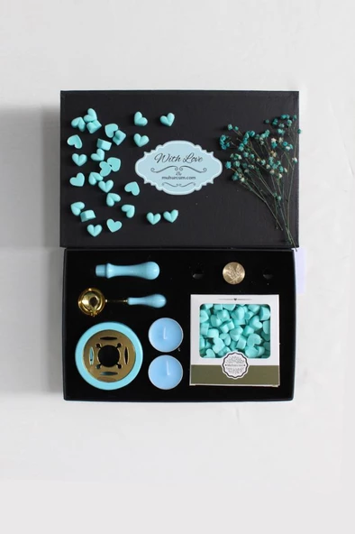 Mum Mührü Uygulama Seti Eflatun Kendin Yap Mühür Seti 7 Parça BBS1011 - Resim 2