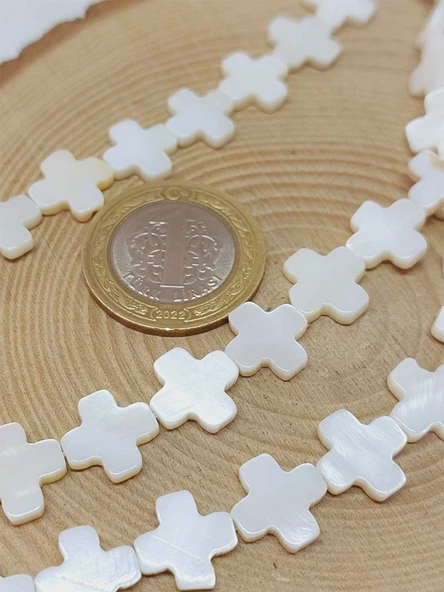 Sedef Taşı Şekilli 2.5*12mm Dizi (54614) - Resim 2