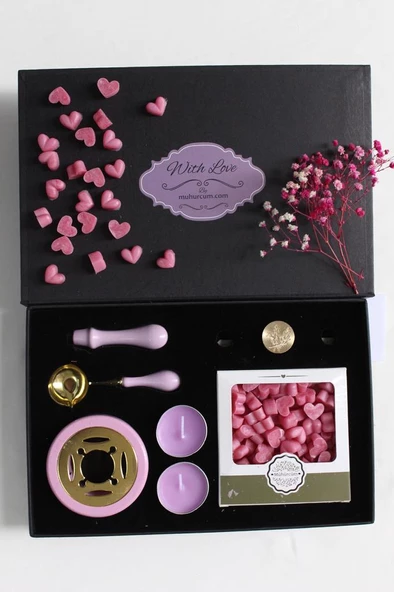 Mum Mührü Uygulama Seti Lila Kendin Yap Mühür Seti 7 Parça BBS1013 - 2