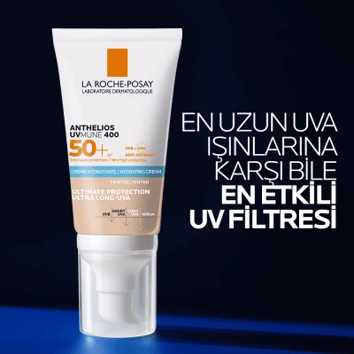 La Roche Posay Anthelios UVmune SPF 50+ Nemlendirici Renkli Güneş Kremi (Hydrating cream) 50 ml - 3