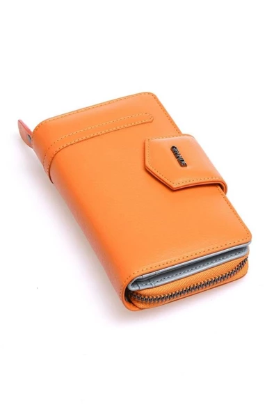 Grande Hakiki Deri Kadın Cüzdan Sarı 2716 ürün görseli