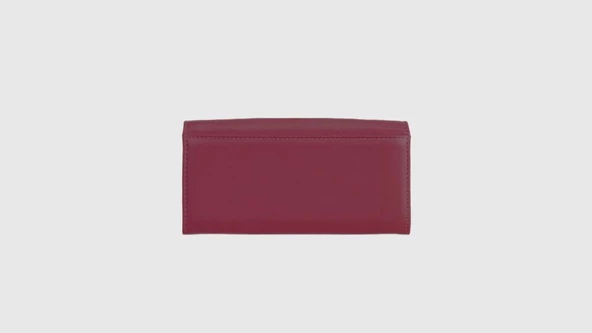 Grande Hakiki Deri Kadın Cüzdan Fuşya 2615 - Resim 2