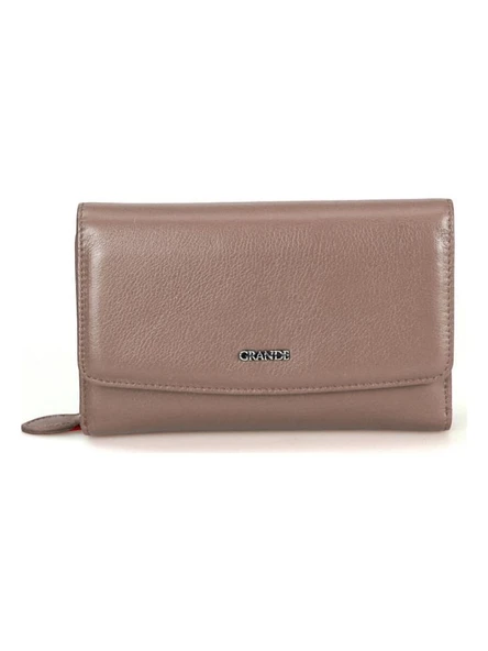 Grande Hakiki Deri Kadın Cüzdan Gül Kurusu 2725 ürün görseli