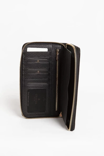 Grande Unisex Hakiki Deri El Portföy Çanta Siyah 2799 - 3