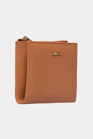 Grande Hakiki Deri Kadın Cüzdan Camel 2805 - 4