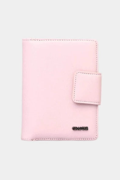 Grande Hakiki Deri Kadın Cüzdan Pudra 2609 ürün görseli