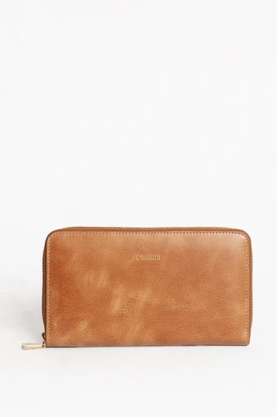 Grande Unisex Hakiki Deri El Portföy Çanta Crazy Taba 2799