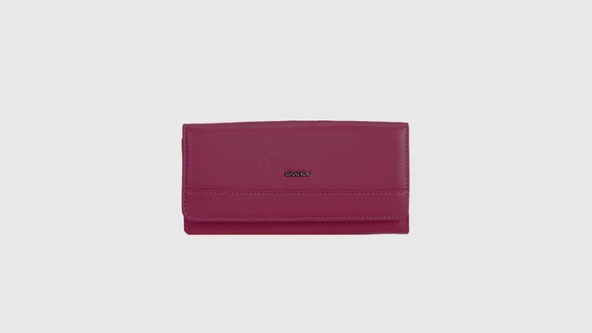Grande Hakiki Deri Kadın Cüzdan Fuşya 2615 ürün görseli