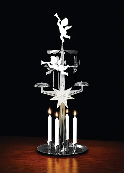 The Mia Angel Metal Mumluk Gümüş - Resim 3