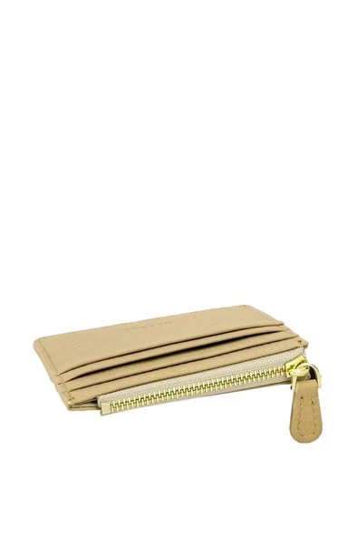 Grande Hakiki Deri Unisex Cüzdan Biscuit 820 - Resim 3