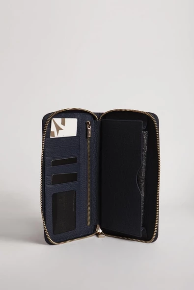Grande Unisex Hakiki Deri El Portföy Çanta Lacivert 2799 - 3
