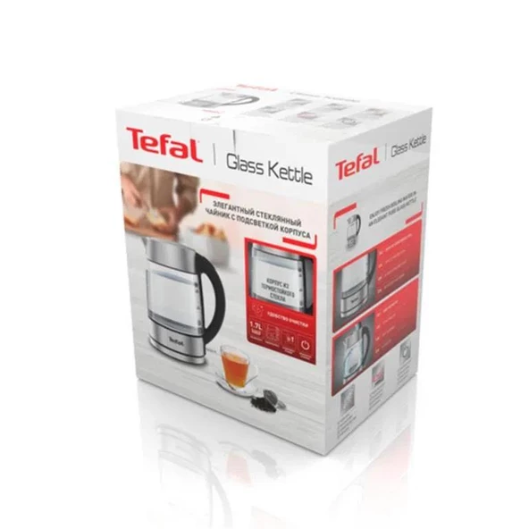 Tefal KI772D38 2400 W 1.7 lt Işıklı Cam Kettle - 5
