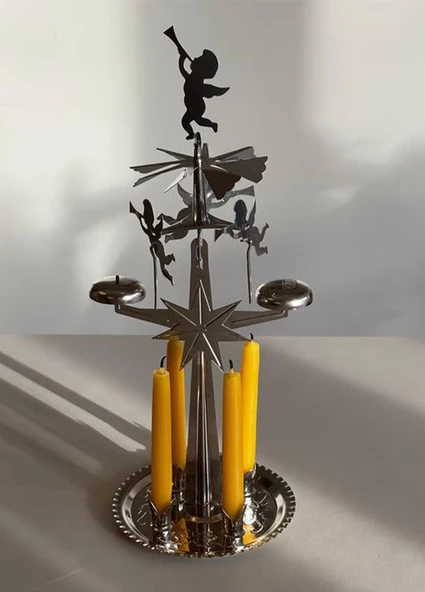 The Mia Angel Metal Mumluk Gümüş - Resim 4