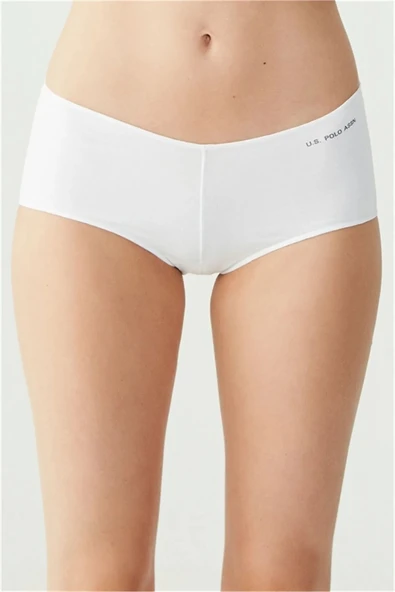 U.S. Polo Assn. Kadın 5'li Şort Boxer (Siyah-Beyaz-Ten-Beyaz-Ten) - 4