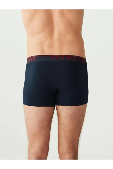 U.S. Polo Assn. Erkek Siyah-Lacivert-Antrasit 3 lü Boxer - 4