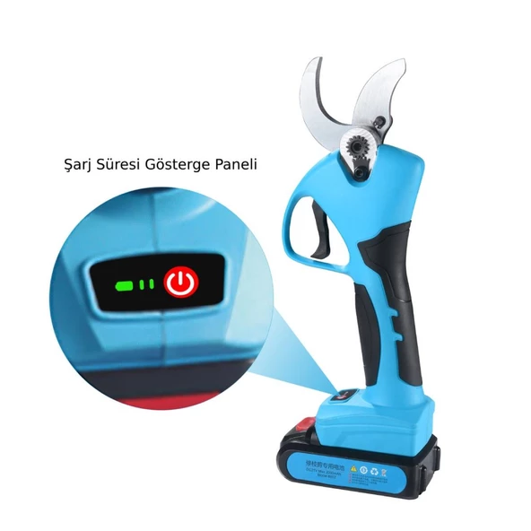 Suca SC 8605 Akülü Şarjlı Budama Makası 40 mm 2 Akülü - 3