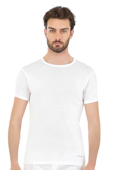 Pierre Cardin Erkek %100 Pamuk Ribana O Yaka Fanila - 2