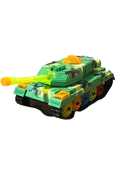 Sesli Işıklı Çarp Dön Tank 20 Cm - 7