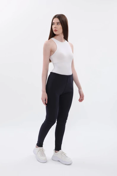 Kadın Yüksek Bel İçi Polarlı Tayt - 4