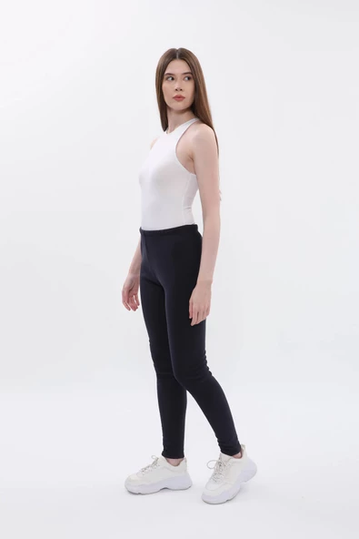 Kadın Yüksek Bel İçi Polarlı Tayt - 2