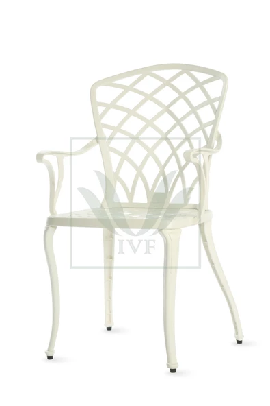 IVF HİTİT model ferforje görünümlü PLASTİK KARE masa ve sandalye takım 4 sandalye 1 masa - Resim 3