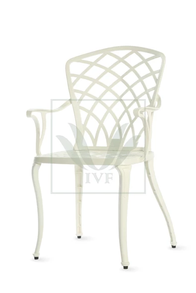 IVF HİTİT model ferforje görünümlü PLASTİK KARE masa ve sandalye takım 4 sandalye 1 masa - Resim 4