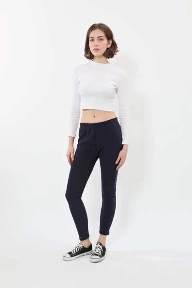 Kadın Yüksek Bel İçi Polarlı Tayt - 11