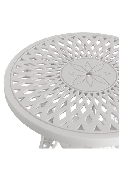 IVF İstanbul model ferforje görünümlü PLASTİK fiskos masa ve Hitit model sandalye 2 sandalye 1 masa - Resim 2