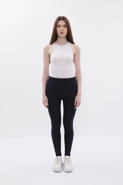 Kadın Yüksek Bel İçi Polarlı Tayt - 6