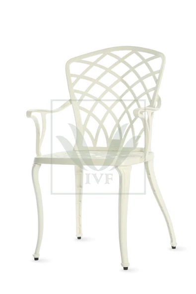 IVF HİTİT model ferforje görünümlü PLASTİK masa ve sandalye takım 4 sandalye 1 masa - Resim 2