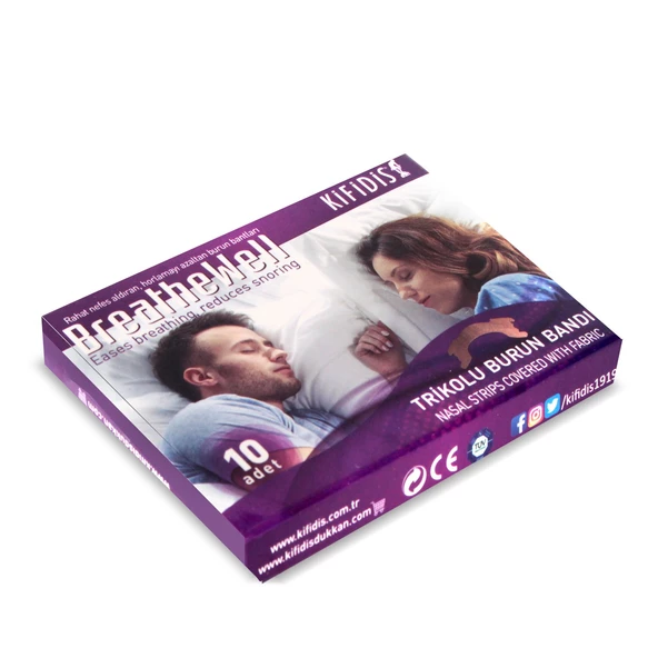 Kifidis - Breathewell Trikolu Burun Bandı 10'lu Paket - Resim 2