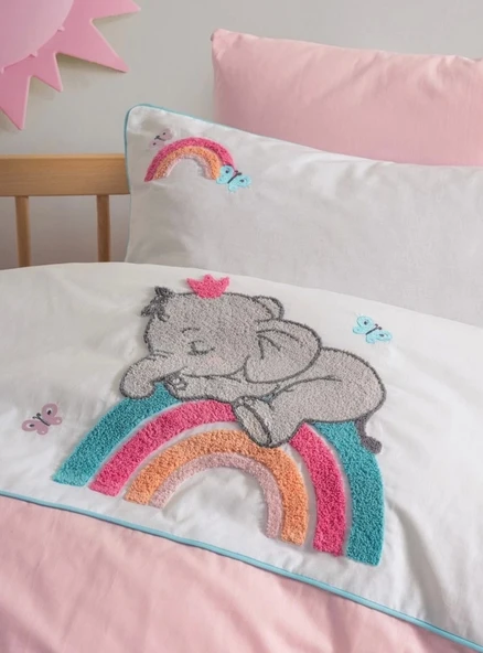 Cotton Box Punch Nakışlı Bebek Nevresim Takımı Lucky - 2