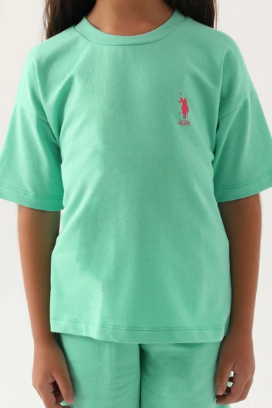 U.S. POLO ASSN. KIZ ÇOCUK BERMUDA TAKIM US1822-4 - 4