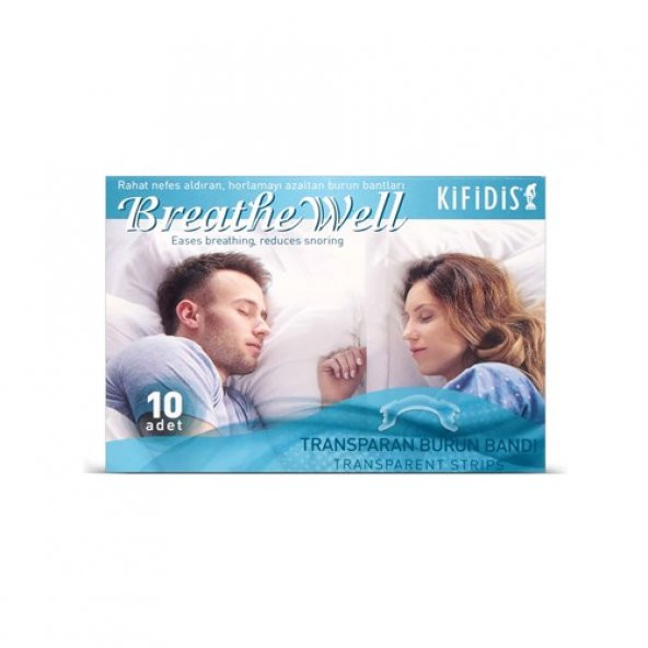 Kifidis - Breathewell Transparan Burun Bandı 10'lu Paket