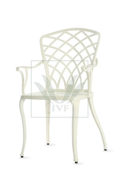 IVF Hitit Model Ferforje Görünümlü Plastik Kare Masa Ve Sandalye Takım 2 Sandalye 1 Masa (İKİLİ) - Resim 4