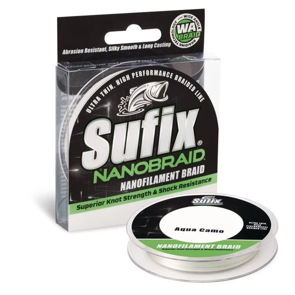 Sufix Nano Braid 0.10mm 100m Aqua Camo İp Misina 5kg Çeker