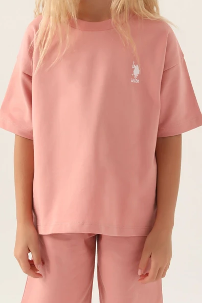 U.S. POLO ASSN. KIZ ÇOCUK BERMUDA TAKIM US1822-4 - 9