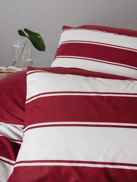 Cozy Home Festive Çift Kişilik Lastikli Çarşaflı Nevresim Takımı Jolly Kırmızı - Resim 8