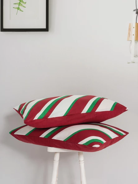 Cozy Home Festive Tek Kişilik Lastikli Çarşaflı Nevresim Takımı Merry Kırmızı - 4