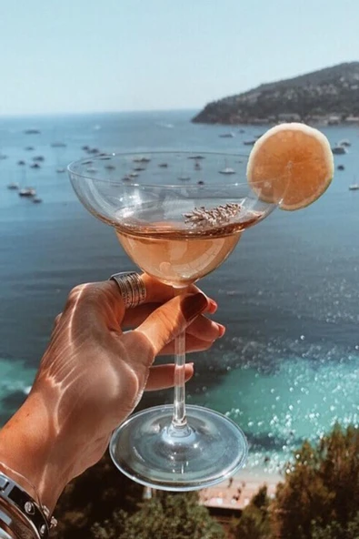 Paşabahçe 66120 Kristal 2 Li Nude Vintage Margarita Bardağı 400cc - Resim 2