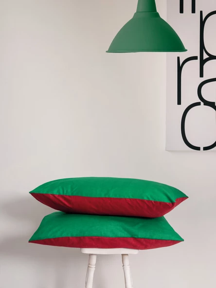 Cozy Home Festive Çift Kişilik Lastikli Çarşaflı Nevresim Takımı Holly Yeşil - 8
