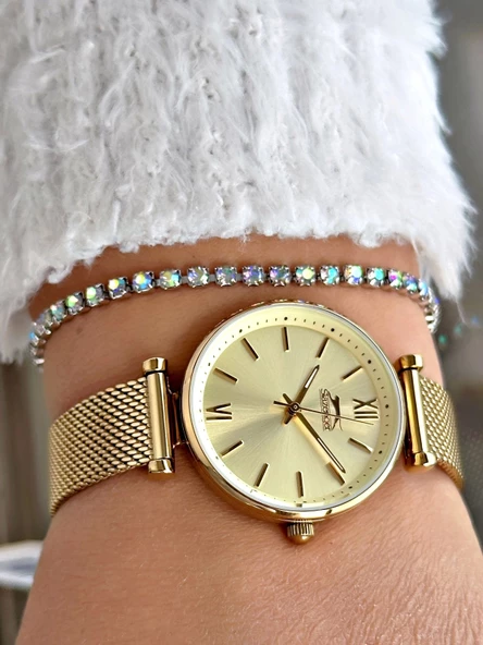 Slazenger SL.9.1985.3.04 Hasır Kordon Kadın Kol Saati - Resim 4