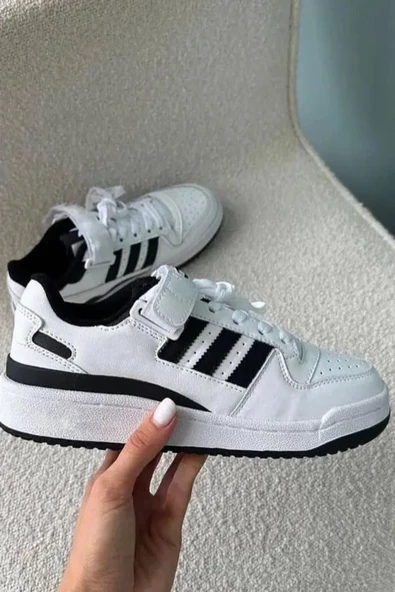 lepaks Sneaker Beyaz Siyah konforlu rahat şık ayakkabı - 5